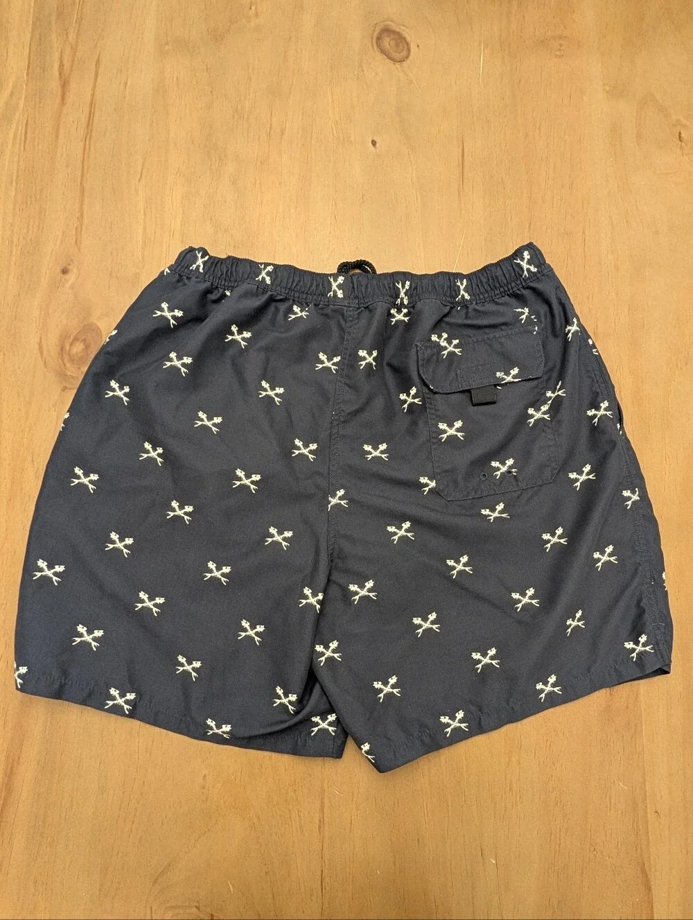 Vineyard Vines Navy & White Mens Swim Trunks Size Large